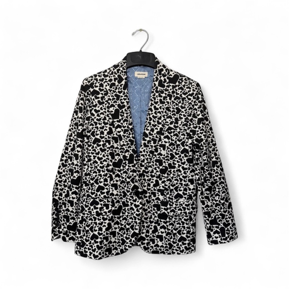Zadig & Voltaire Jackets & Blazers - Zadig & Voltaire Viking Heart Blazer Jacket Black Beige Size 34